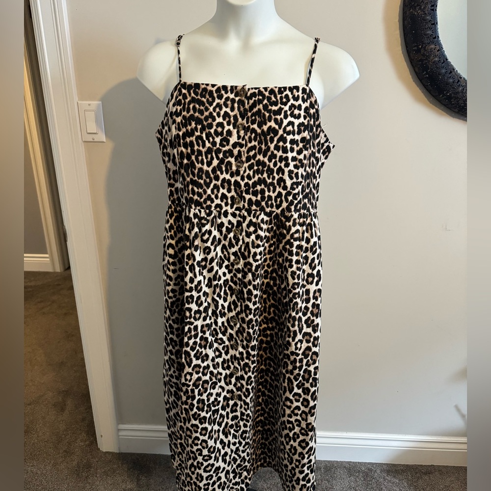 Leopard Print Maxi Dress